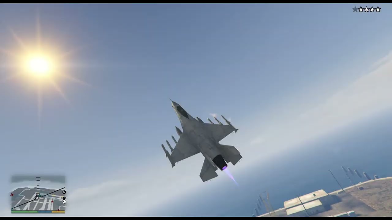 GTA 5 GAMEPLAY JET FIGHTER P -996 LAZER LAUNCH