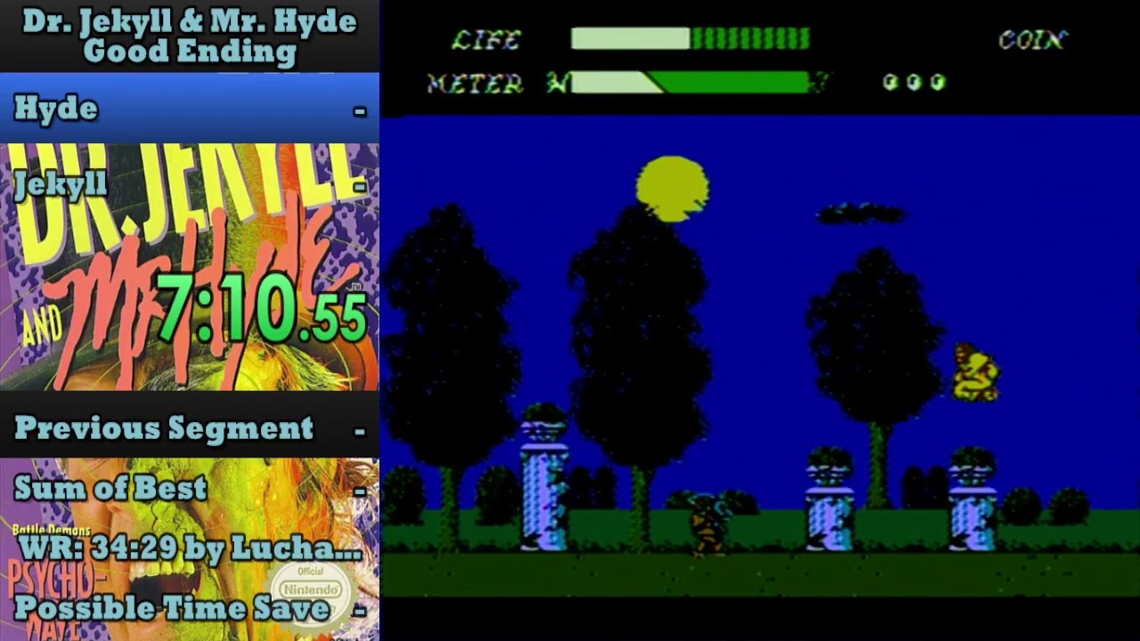 Dr Jekyll and Mr. Hyde NES Good Ending Speedrun in 33:35