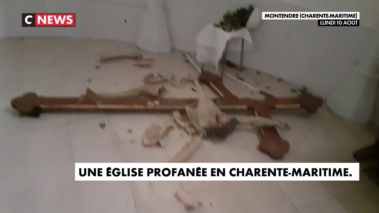 Une église profanée en Charente-Maritime