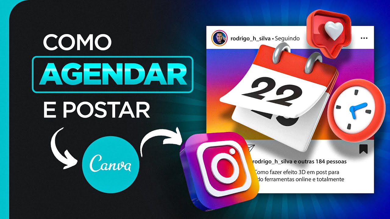 Como Agendar e Publicar Post de Instagram pelo Canva