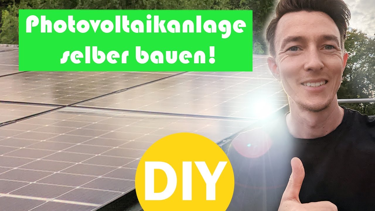 Photovoltaik selber bauen - DIY Solaranlage f&uuml;r den Carport mit Trapezblech