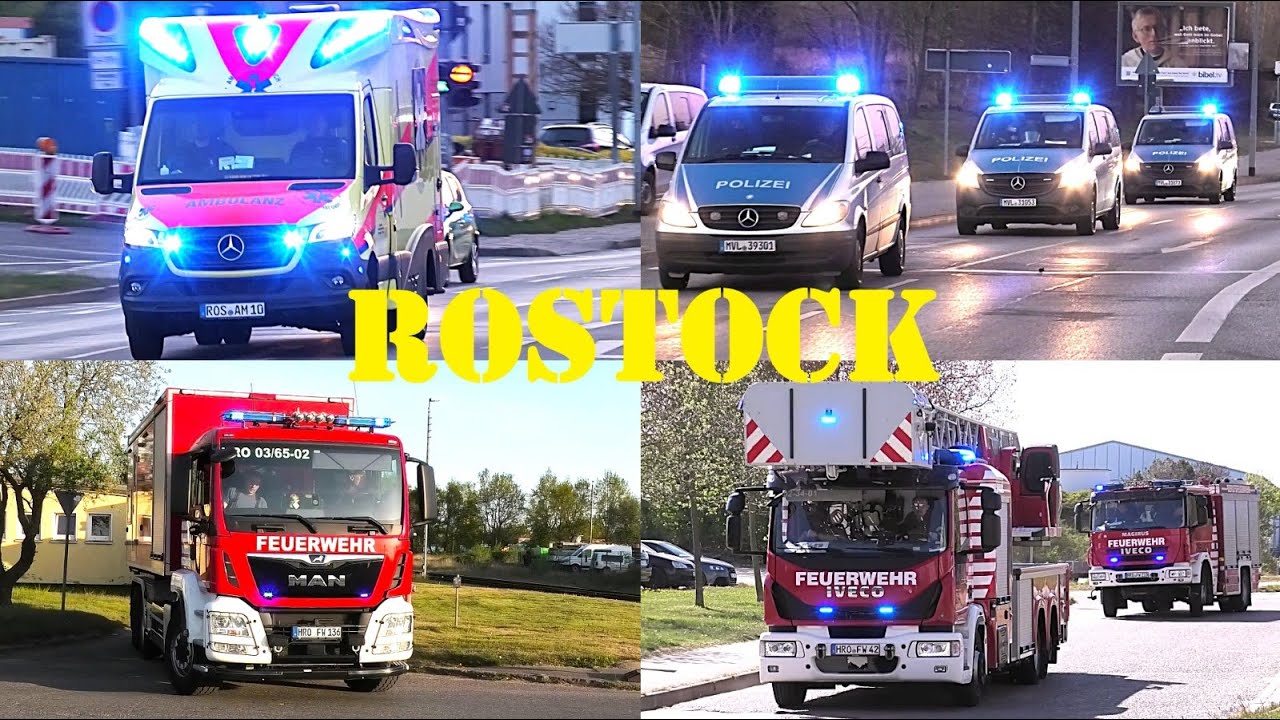 [MEGA ROSTOCK VIDEO] LÖSCHZÜGE + WLFs + GTLF BF + FF & VIELE BUNTE EINSATZFAHRZEUGE in Rostock