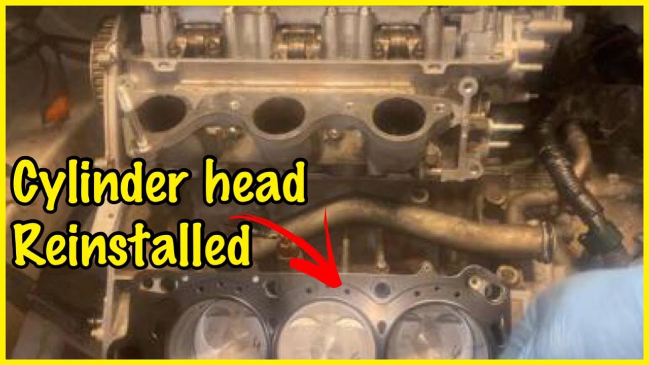 DIY HOW TO  REINSTALL CYLINDER HEADS ON A 3.5 LITER ENGINE EXL 2005 HONDA ODYSSEY.