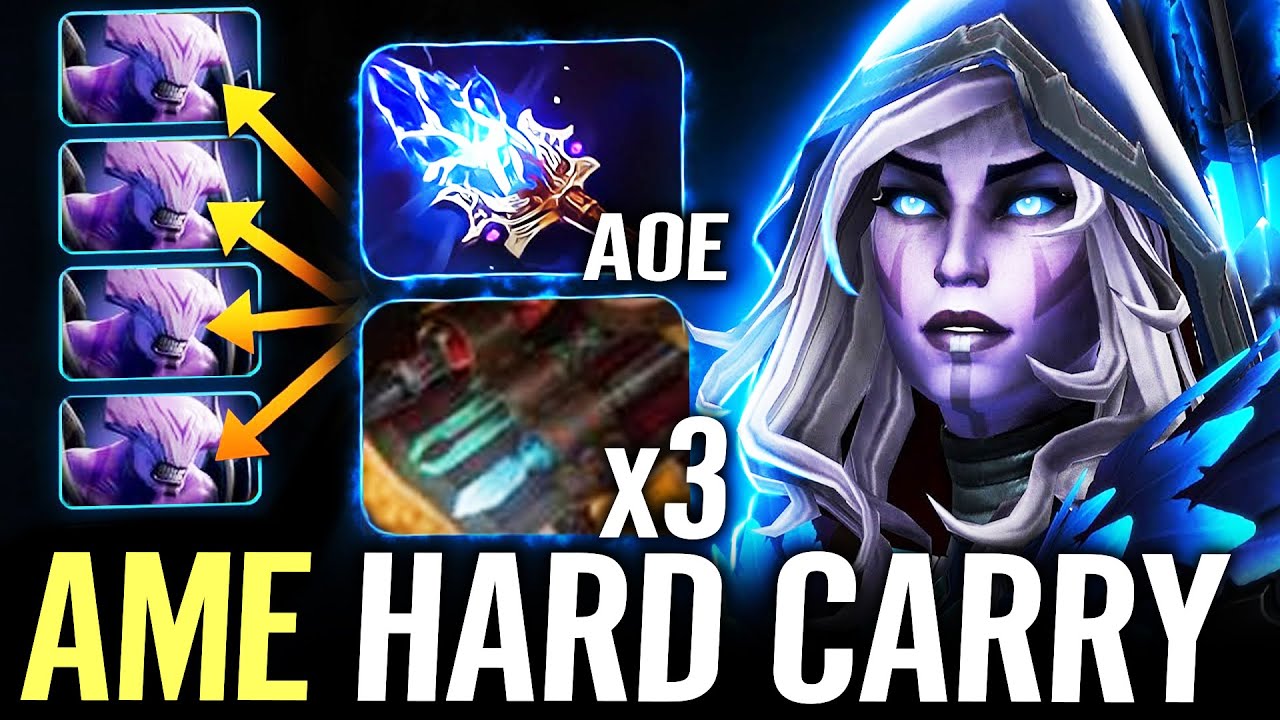 AME [Drow Ranger] Imba Frost Arrows Damage with Scepter Build Dota 2