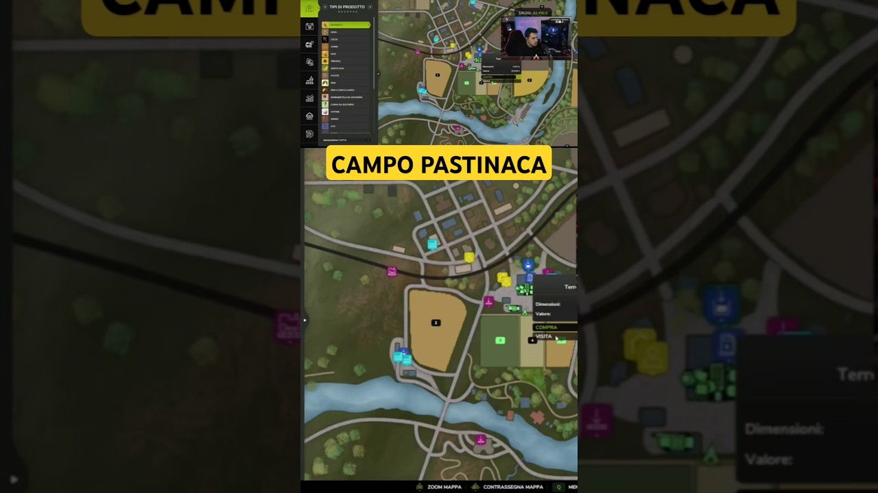 ACQUISTO CAMPO PASTINACA IN FS25 #coop #farmingsimulator25 #famgamers #ita #italiano #shorts #short