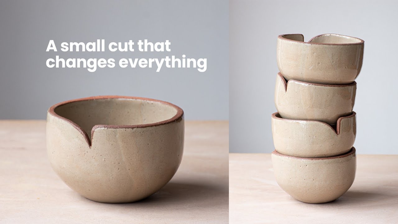 Making and glazing a simple ceramic bowl