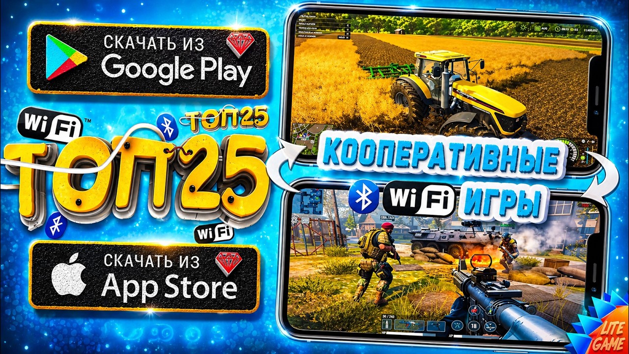 📱📲ТОП 25 Локальных Мультиплеерных Игр для ANDROID & iOS (Bluetooth/WiFi/CO-OP)