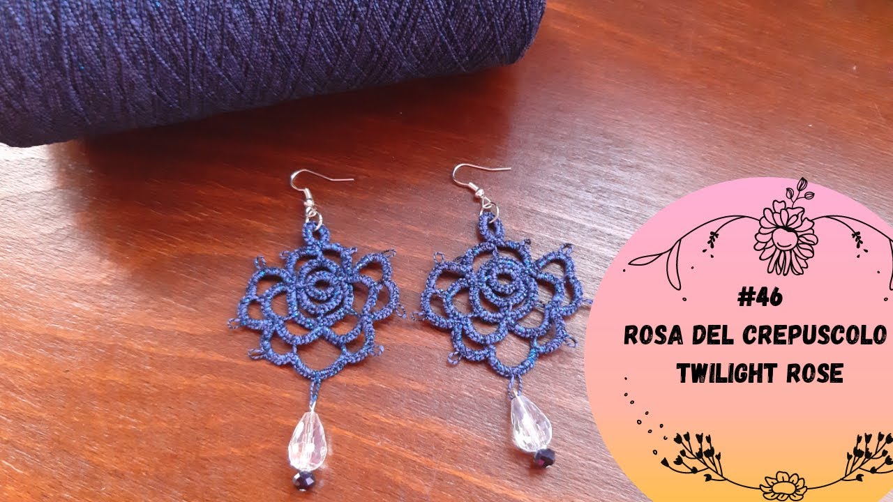 HD Bilingual tutorial n°46 | Orecchini Rose | Earrings Rose | Needletatting Chiacchierino ad ago
