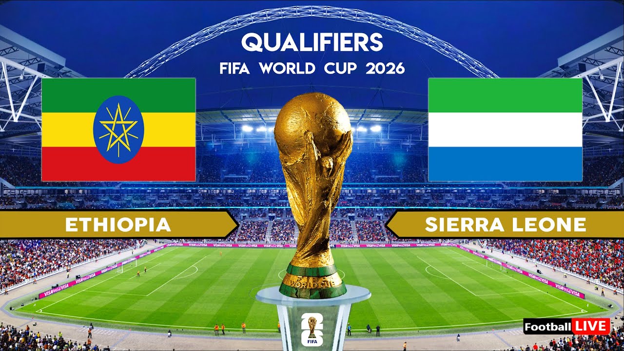 Эфиопия против Сьерра-Леоне — отборочные матчи чемпионата мира по футболу FIFA 2026 | Полный матч...