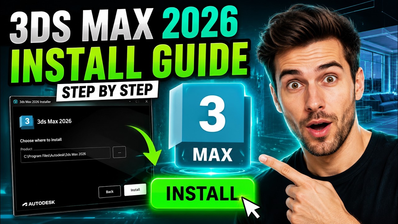 How to Install Autodesk 3ds Max 2026 Full Version Free lifetime | Complete Step-by-Step Guide