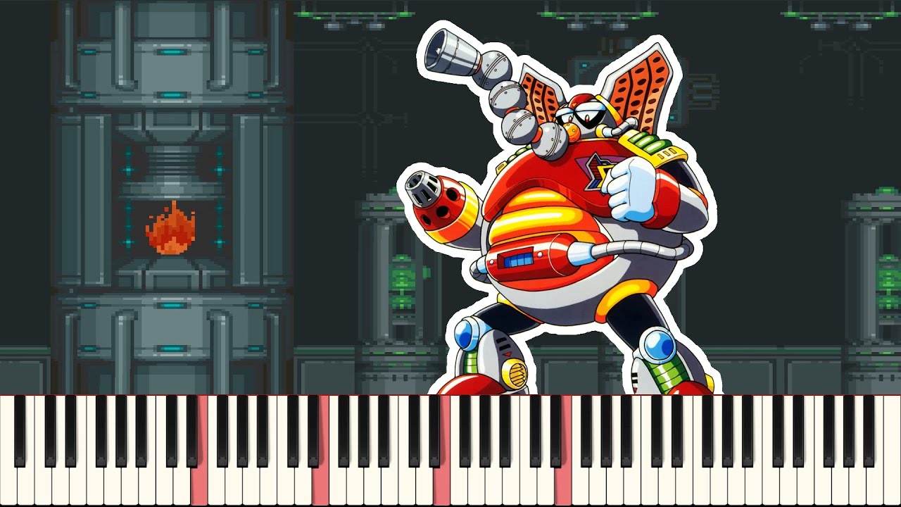 Flame Mammoth Stage Theme - Mega Man X OST - Piano - Midified