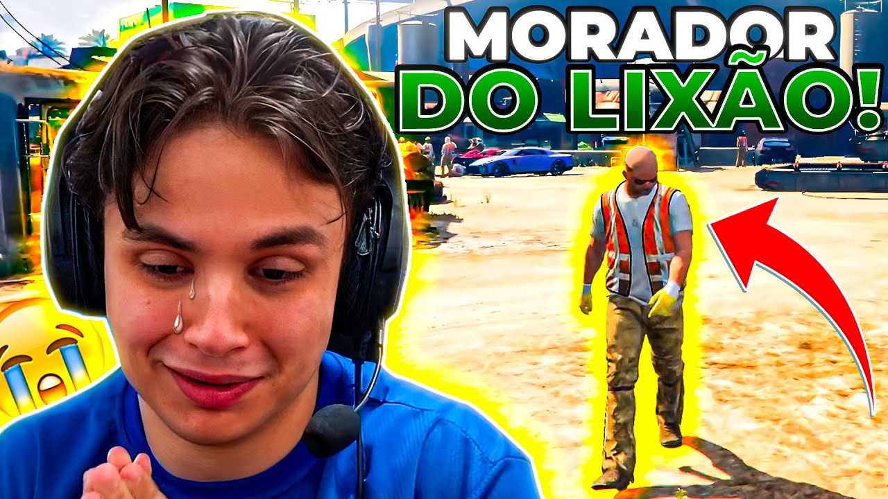 PAULINHO VIROU MORADOR DO LIXÃO no GTA RP!😔 (Modder clips)