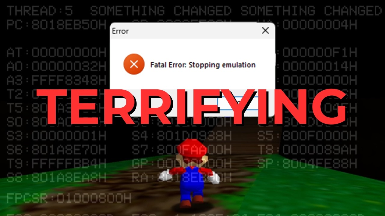 this sm64.z64 rom hack is actually terrifying…