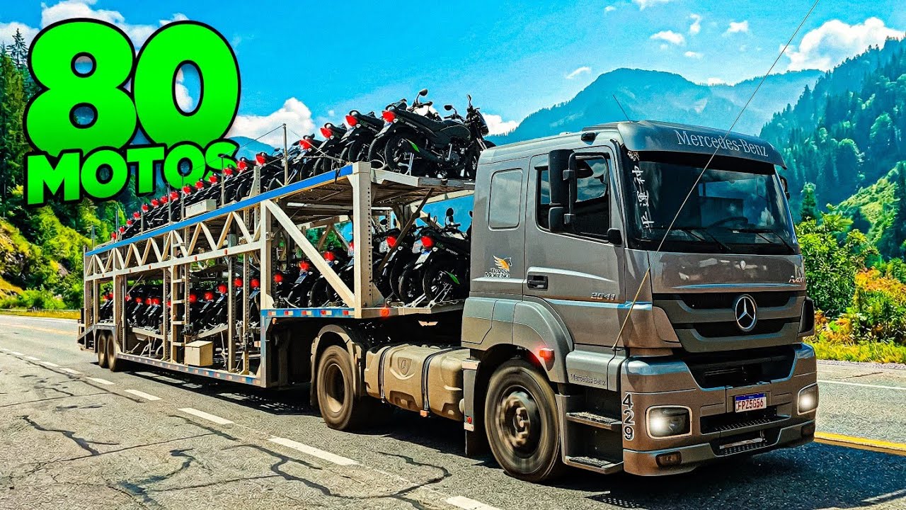 80 MOTOS NA CARRETA😨
