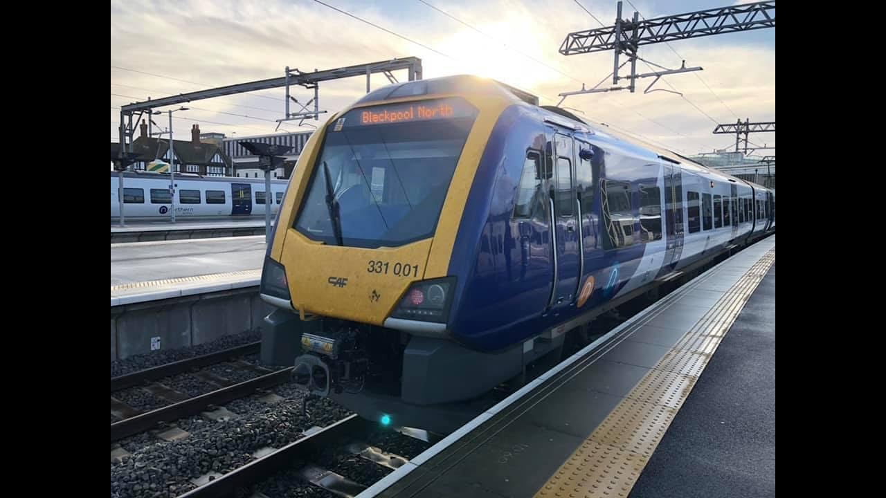 Northern 331 Trains - Preston to Blackpool North Rail Ride