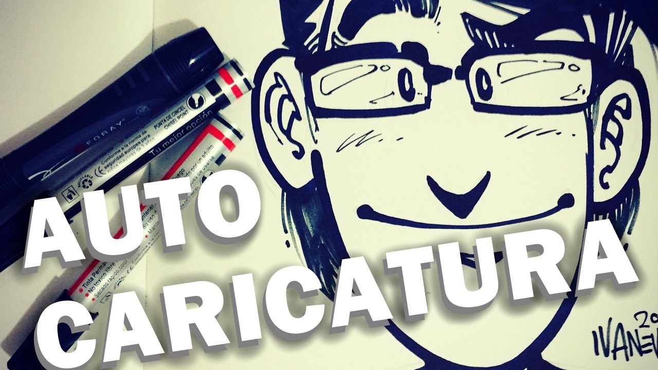 AUTO RETRATO EN CARICATURA CON IVANEVSKY