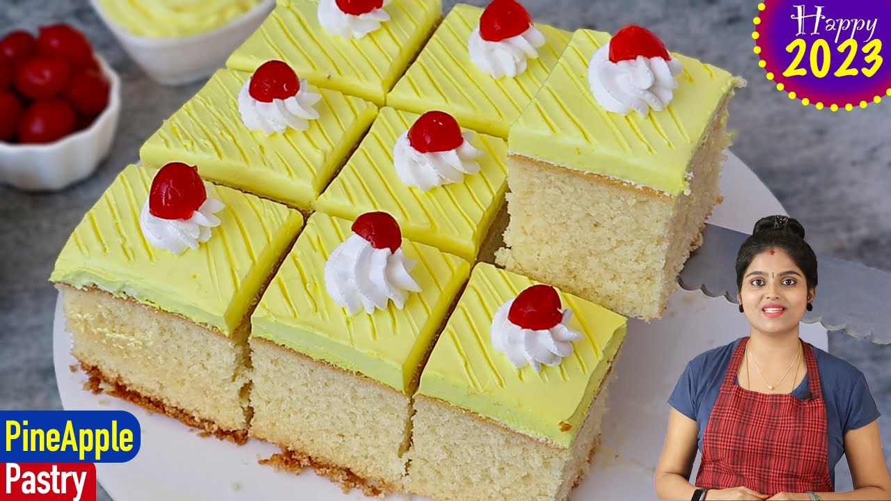 புத்தாண்டு ஸ்பெஷல் ஈசியா செய்ங்க | Soft Pineapple Cake Recipe in Tamil | Cake Without Oven In Tamil