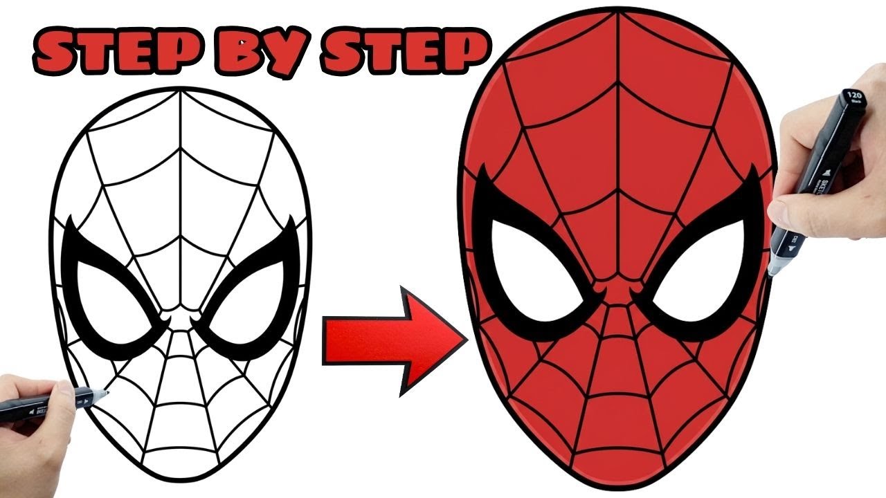HOW TO DRAW Spider-Man | Step by Step Drawing for Beginners
