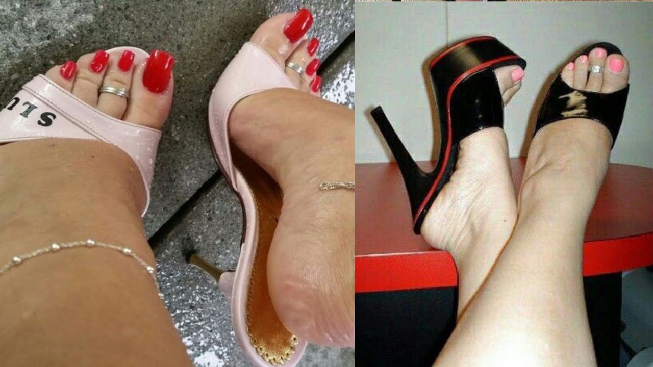 beaux pieds dans de beaux designs et styles de talons hauts / mode talons hauts 2022