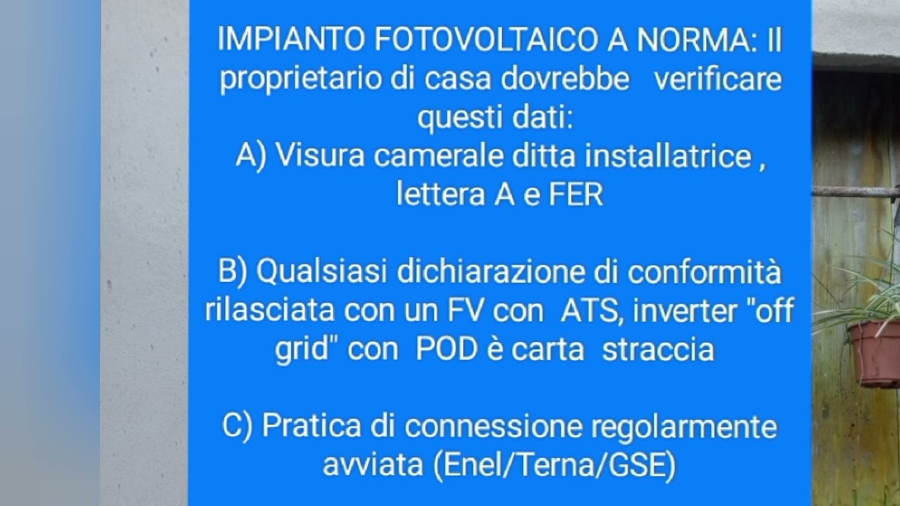 Non facciamoci confondere le idee ...(Ultimo video)