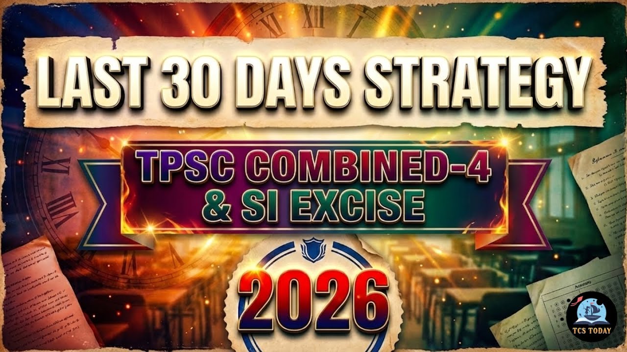 Стратегия на последние 30 дней 🔥 | TPSC Combined-4 & SI Excise 2026 | Делайте ТОЛЬКО ЭТО!