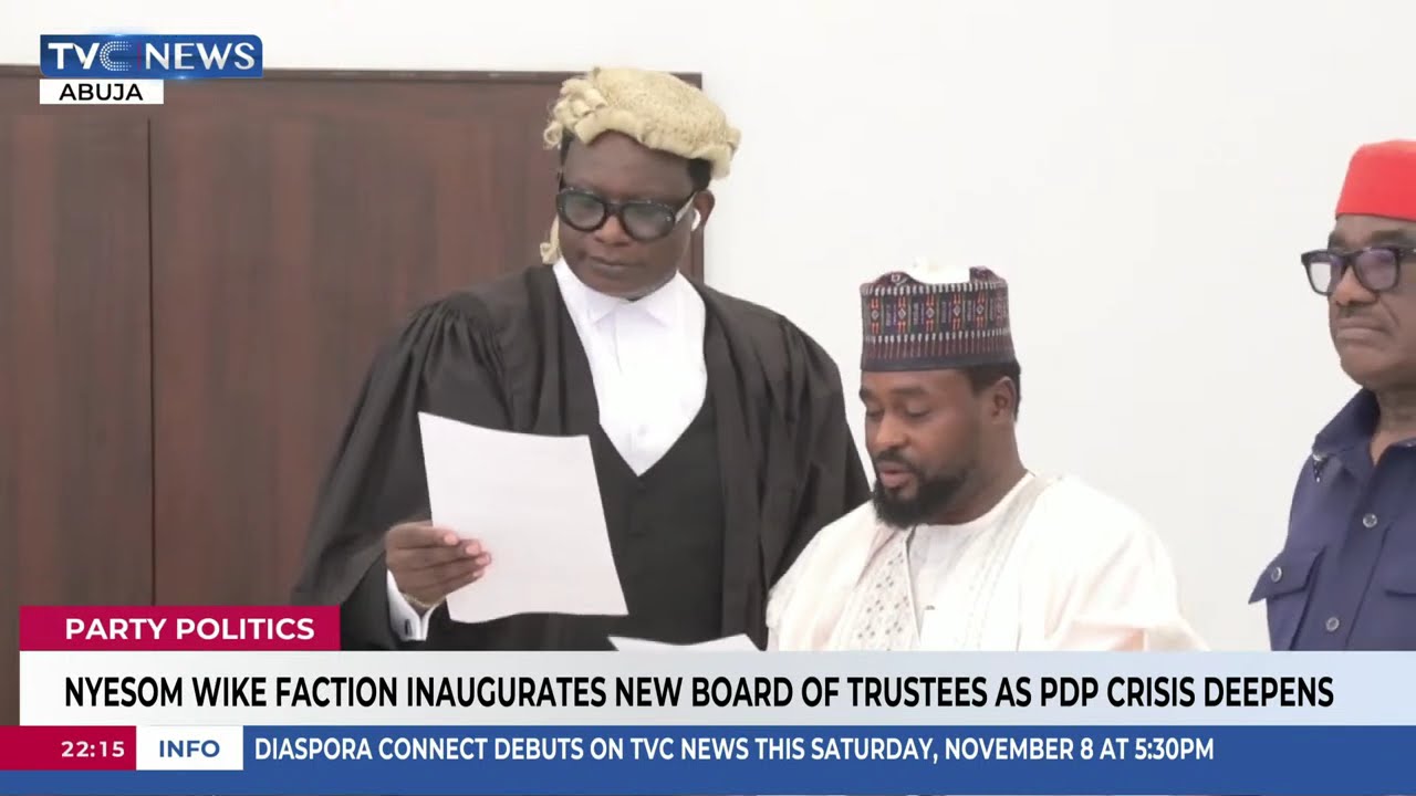 Nyesom Wike Faction inaugurates New Board Of Trustees As PDP Crisis Deepens
