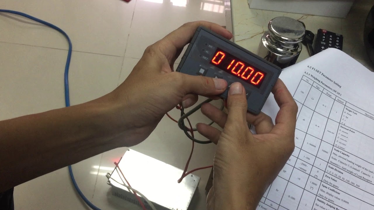 Hướng dẫn calibration indicator BST106-B60S[L]
