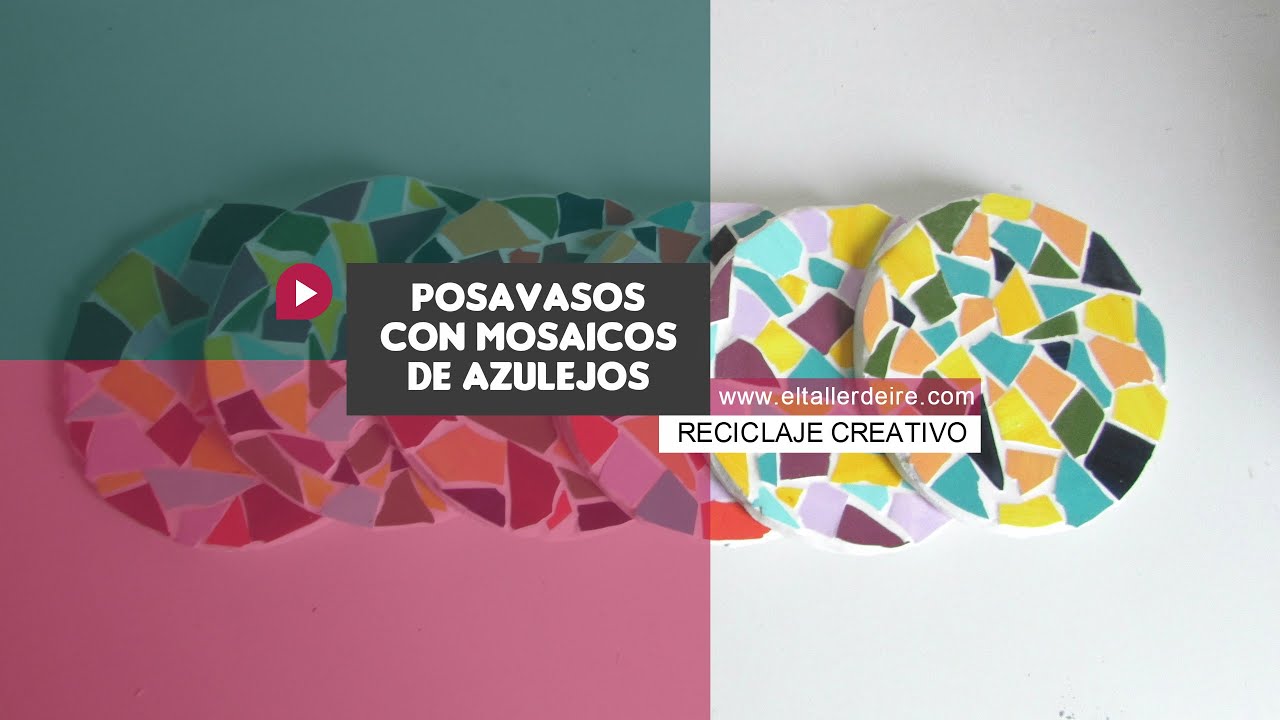 Cómo hacer posavasos reutilizando azulejos