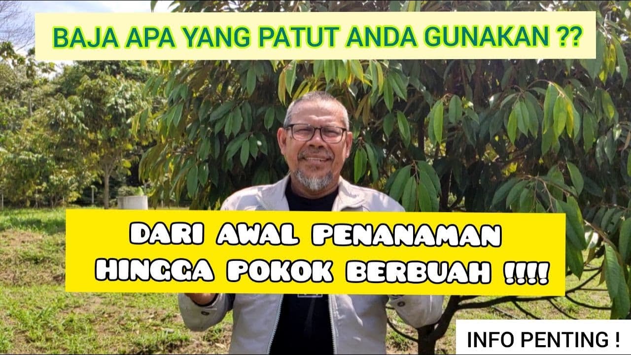 #5 Jenis Baja yang Digunakan - Mengikut umur pokok | POKOK DURIAN