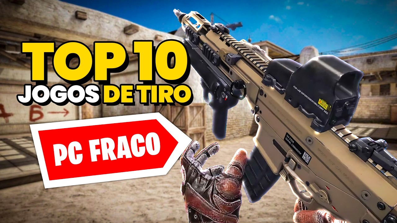 TOP 10 JOGOS DE TIRO ONLINE GR&Aacute;TIS para PC FRACO em 2026
