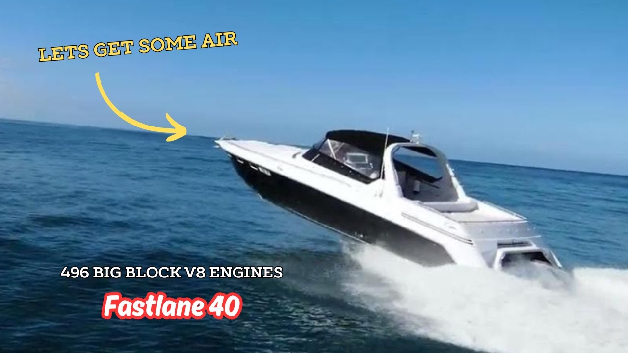 Fastlane 40 | Pure muscle cigarette boat with all the luxury | 496 high output big block V8 engines