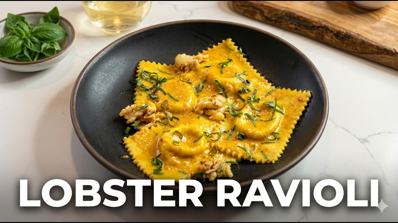 Make This for Valentine’s Day ❤️ Spicy Lobster Ravioli Romantic Date Night Dinner