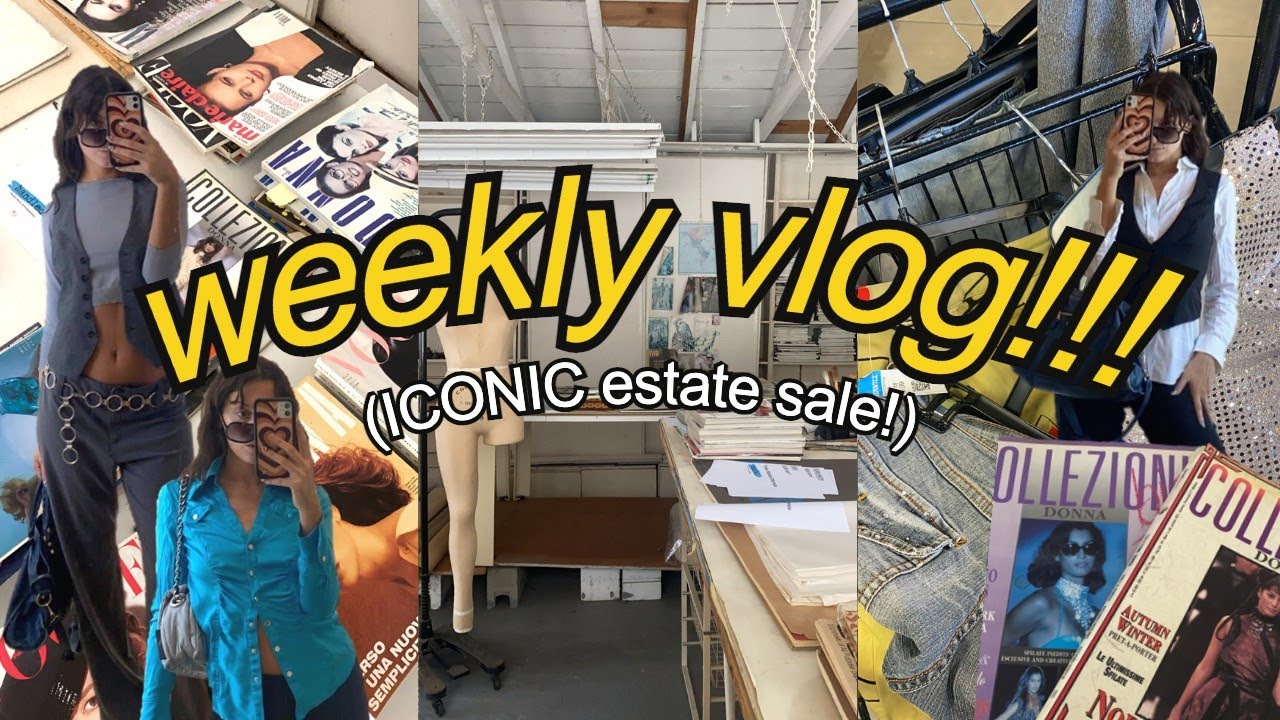 an ICONIC LA estate sale, fall thrifting and catching up! (week in my life VLOG)