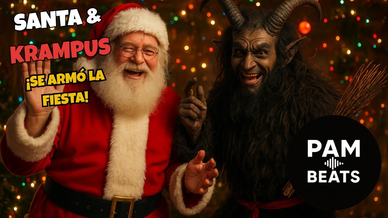 Santa y Krampus 🎅🔥 ¡Se Armó la Fiesta! | Canción Navideña Bailable 2026