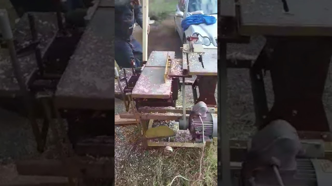 Machine a bois Baby unicom premier essai/ Baby Unicom -primul test la grosime.