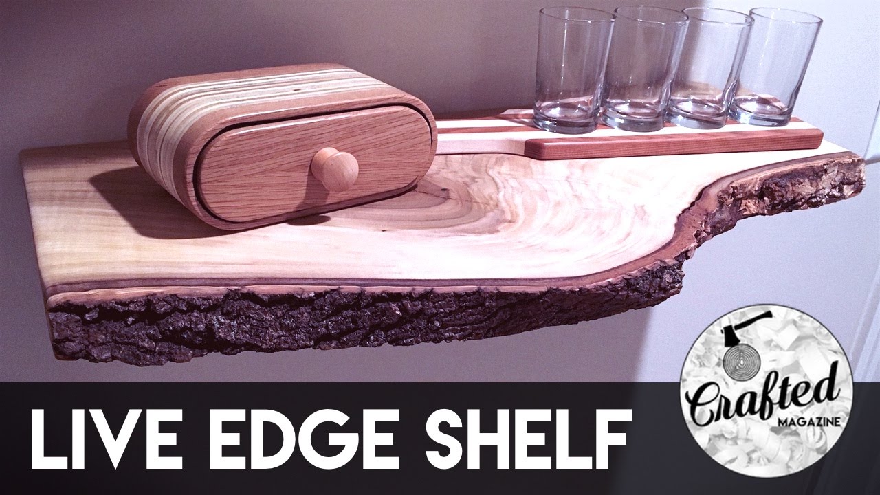 Live Edge Shelf How-To | Crafted Workshop