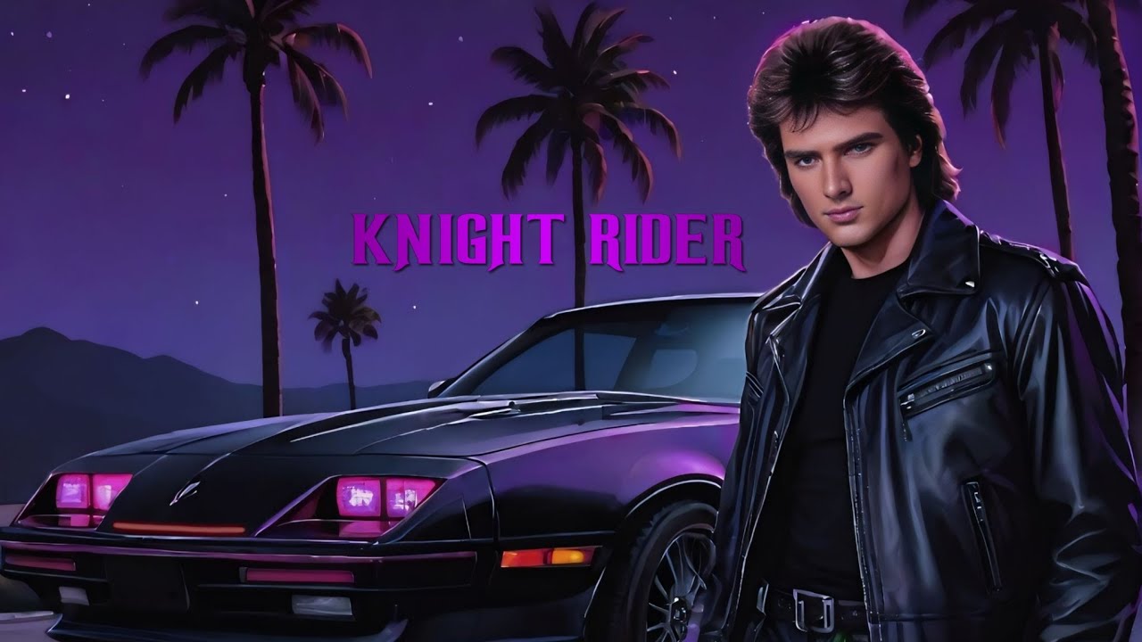 80s night drive to forget about time (kitt knight rider nostalgic synthwave retrowave)
