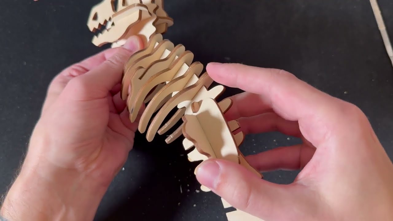 Assembling Wooden Dinosaur