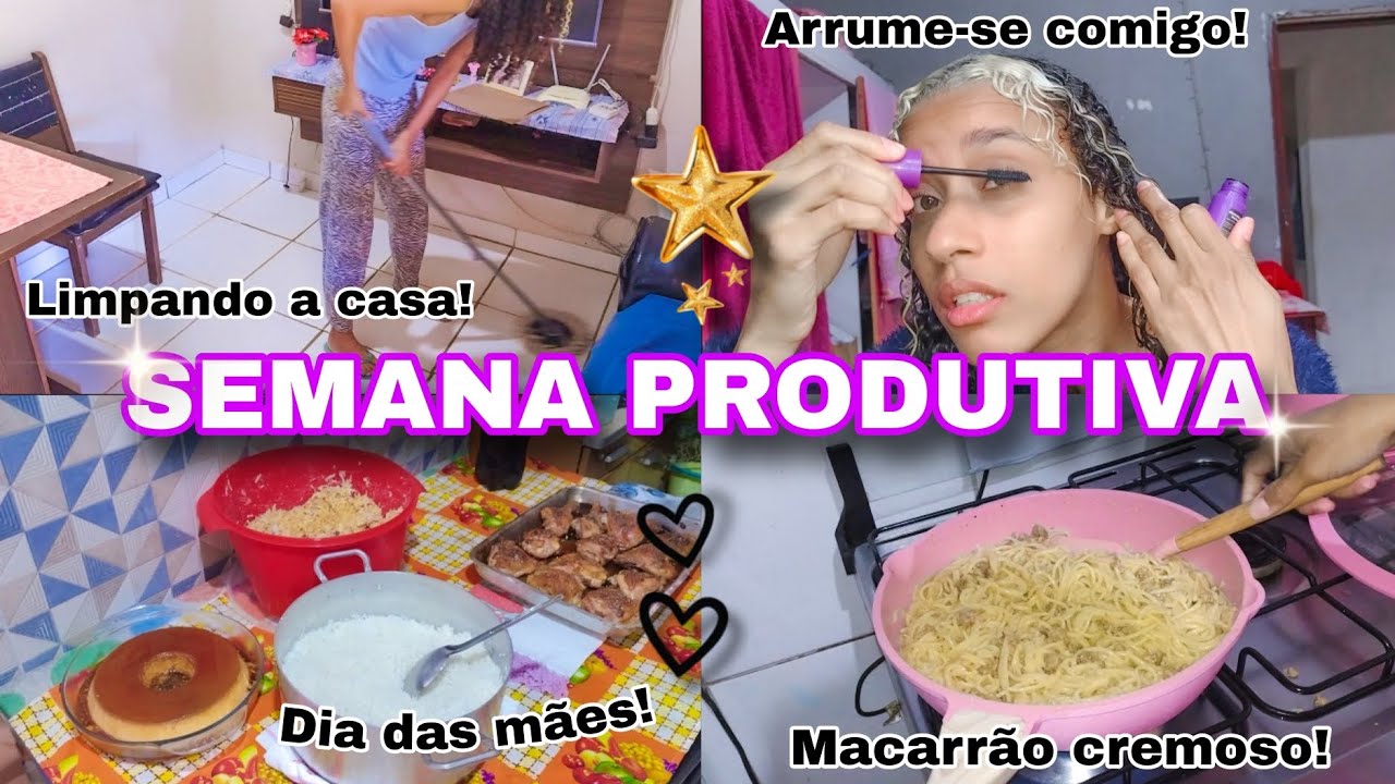 LIMPANDO A CASA 🏠 | DIA DAS MÃES 💖 | ARRUME-SE COMIGO 💄 | MACARRÃO CREMOSO 😋