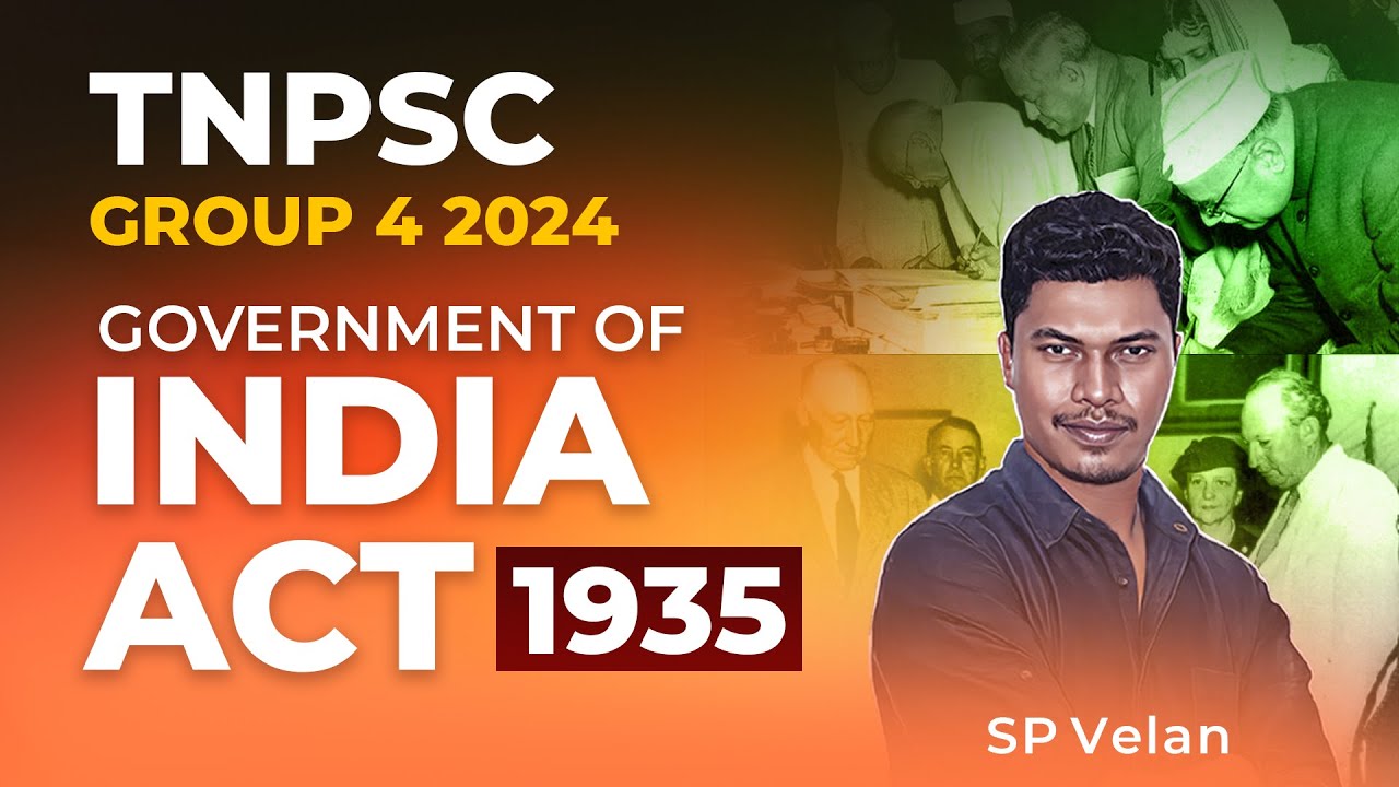 TNPSC Group 4 2024 | Government of India Act-1935 | SP Velan | Veranda Race