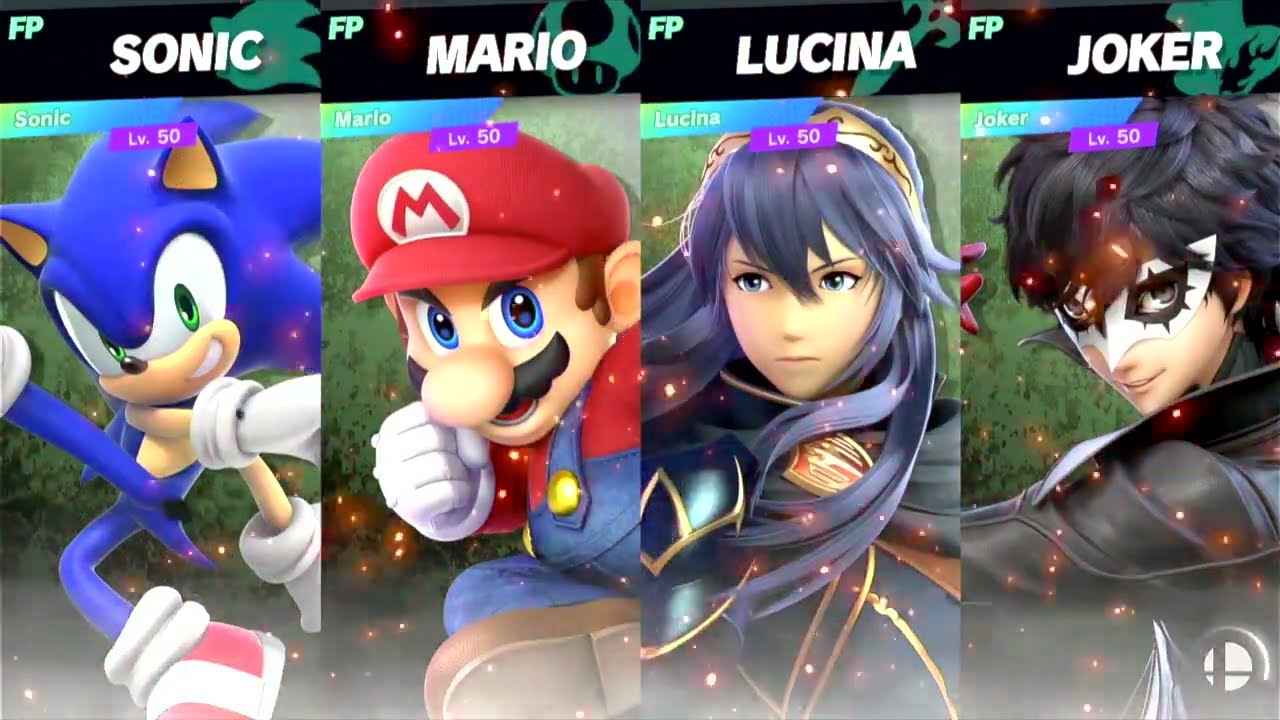 Super Smash Bros Ultimate Amiibo Fights – Weekend Finals Sonic vs Mario vs Lucina vs Joker