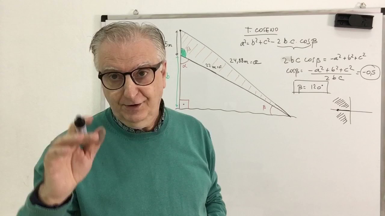 Aplicacion del Teorema del coseno. MATEMATICAS. 4ESO/1BACH