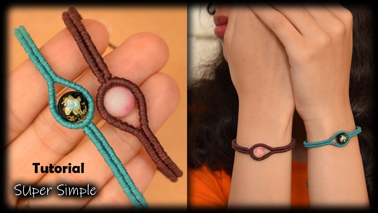 Macrame  Tutorial | Make Macrame  Bracelet with Bead | Easy and cute
