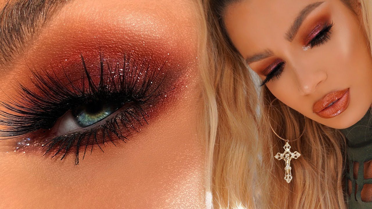 FALL RED SMOKEY EYE Makeup Tutorial | Nikki French