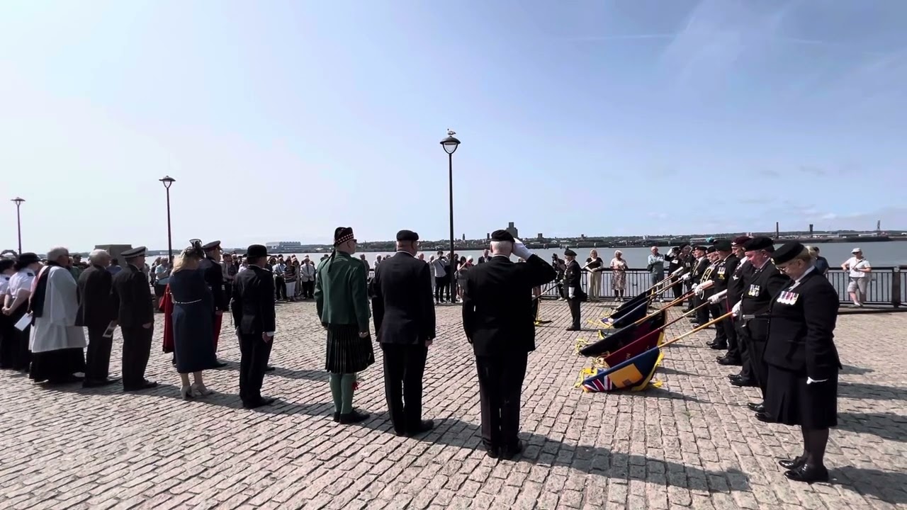 80th Anniversary of VJ Day Liverpool 2025 - National two-minute silence.