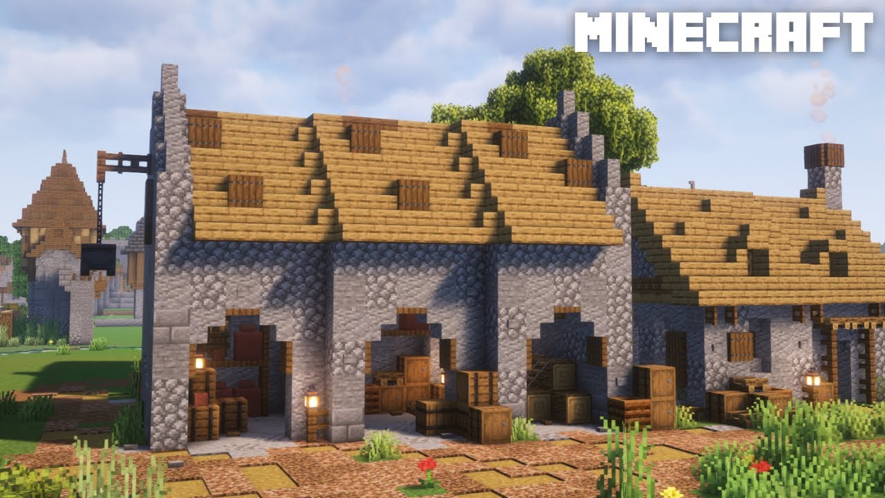Minecraft: How to build a small Medieval Storage House | Minecraft Tutorial