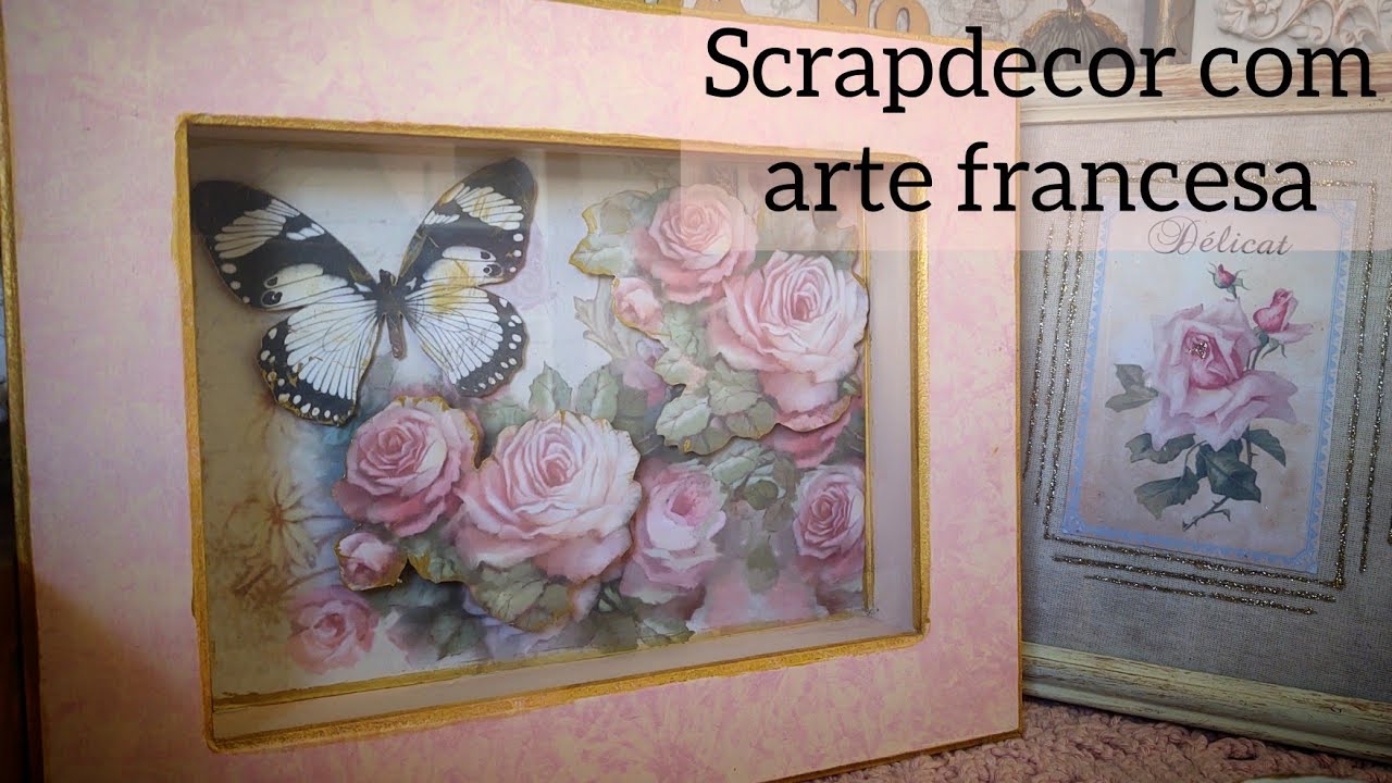 Como fazer arte francesa com scrap