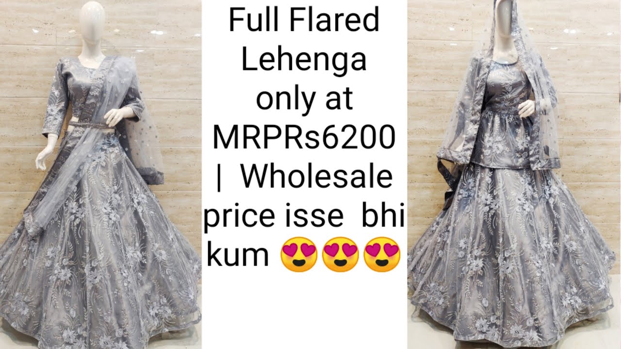 Full flared lehenga in Budget Range | Mrp Rs6200 only 😱😱😱