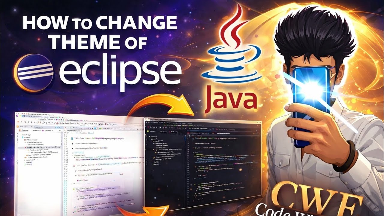 How to change the theme of eclipse for java 