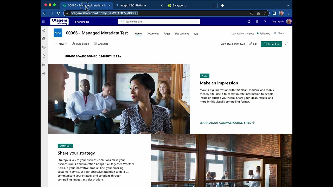 Registering SharePoint Objects created manually in SharePoint into the Intapp Documents Platform